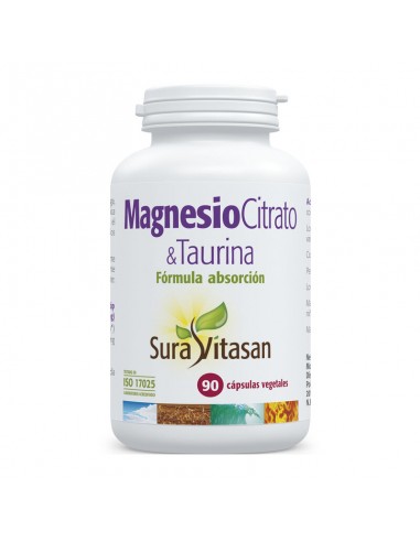 Magnesio Citrato y Taurina 90 cápsulas Sura Vitasan