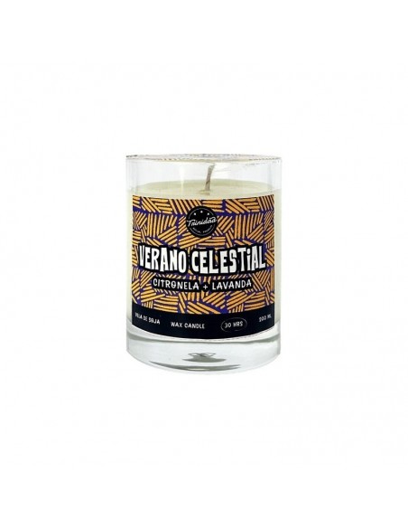 Vela vaso verano celestial citronela y lavanda 200ml Trinidad