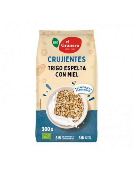 Crujientes de trigo espelta con miel Bio 300g El Granero