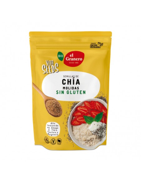 Vitaseeds semillas de chía molidas Bio 200g El Granero