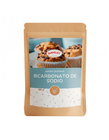 Bolsa de bicarbonato de sodio Dayelet de 300g sobre fondo blanco