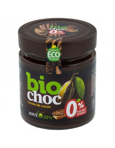Crema de cacao 0% azúcares añadidos Bio 200g Biochoc