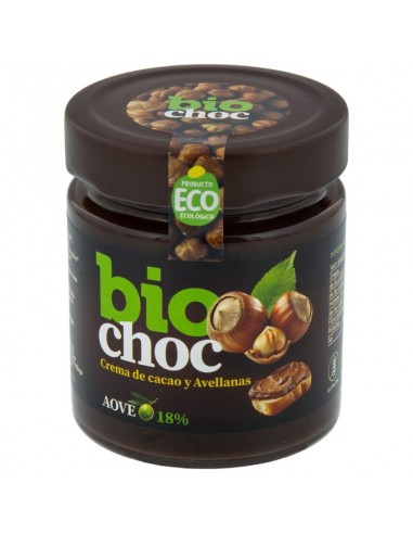 Crema de cacao y avellanas Bio 200g Biochoc
