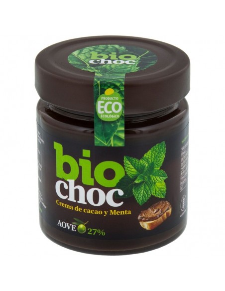 Crema de cacao y menta Bio 200g Biochoc