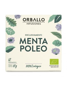 Menta poleo Bio Orballo en estuche de 12 pirámides compostables