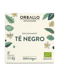 Té negro Bio Orballo en estuche de 12 pirámides compostables