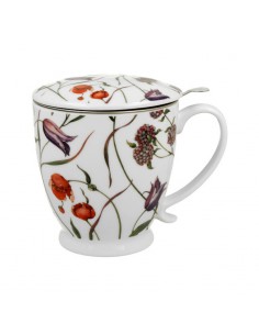 Taza Meadow de porcelana 0,5l con filtro y tapa