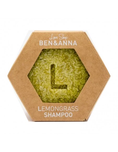Envase de champú sólido Lemongrass 60g Ben&Anna