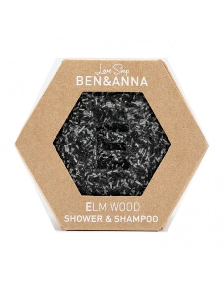 Envase de champú y gel sólido Elmswood 60g Ben&Anna