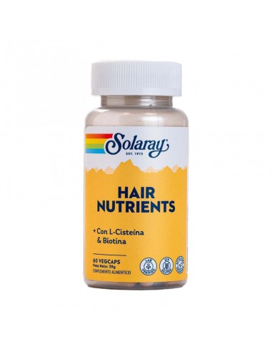 Bote de Hair Nutrients 60 cápsulas Solaray