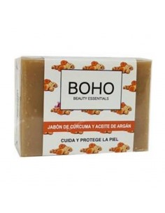 Jabón de cúrcuma y aceite de argán Boho Beauty Essentials de 100 g