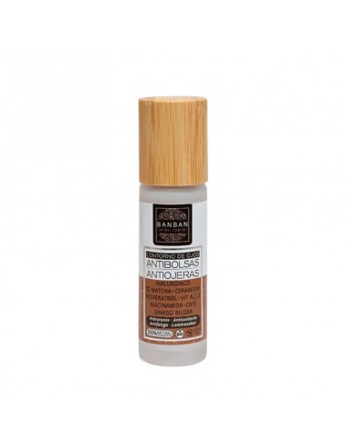 Contorno de ojos antibolsas y antiojeras Bio 15 ml Banban en envase roll-on