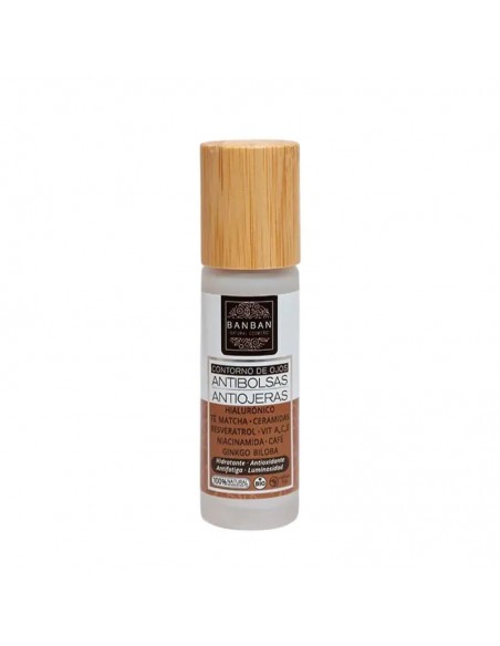 Contorno de ojos antibolsas y antiojeras Bio 15 ml Banban en envase roll-on