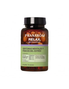 Frasco de Aromaboost Relax de Pranarom, 60 cápsulas