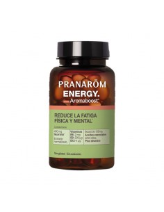 Frasco de Aromaboost Energy de Pranarom, 60 cápsulas