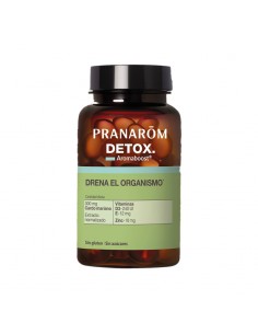 Frasco de Aromaboost Detox de Pranarom, 60 cápsulas