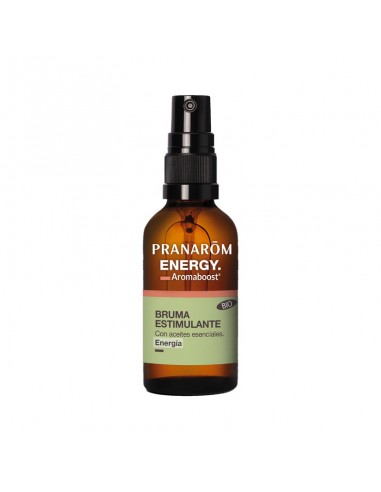 Spray Aromaboost Energy Bio de Pranarom, frasco de 50 ml