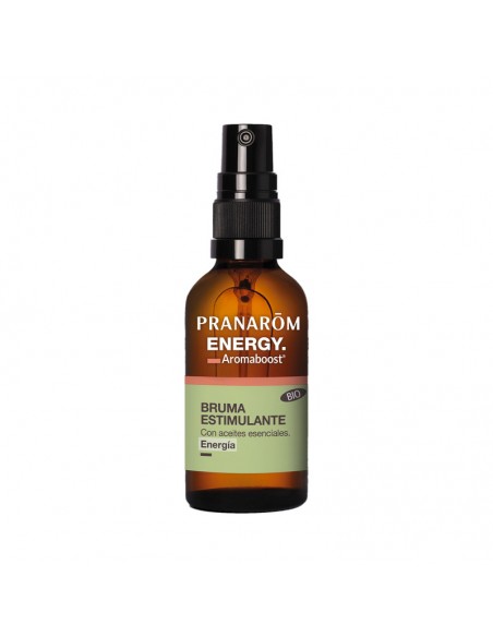 Spray Aromaboost Energy Bio de Pranarom, frasco de 50 ml