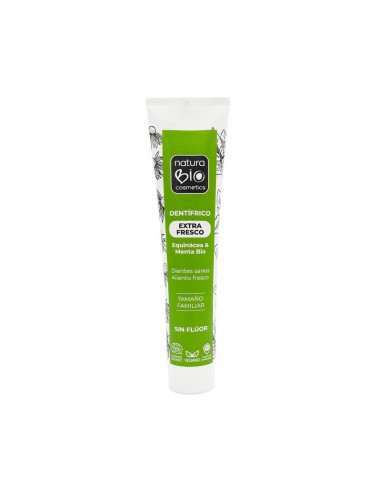 Tubo de dentífrico extra fresco de equinácea y menta Bio Naturabio de 125 ml