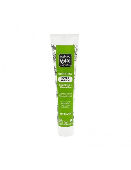 Tubo de dentífrico extra fresco de equinácea y menta Bio Naturabio de 125 ml