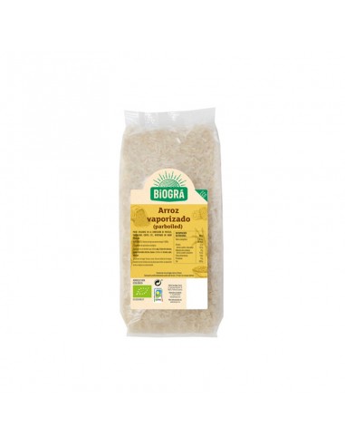 Bolsa de arroz vaporizado parboiled Bio Biogra de 500 g