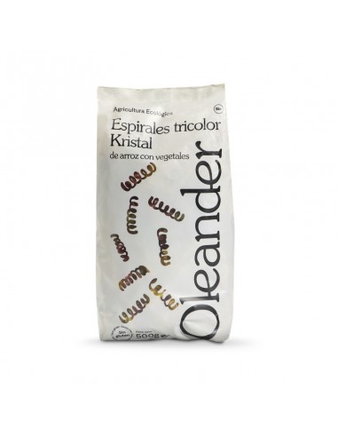 Bolsa de espirales tricolor Kristal de arroz Bio Oleander de 500 g