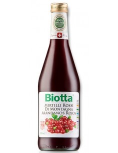 Jugo de arándanos rojos Bio...
