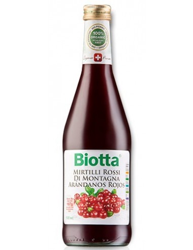 Jugo de arándanos rojos Bio 500ml Biotta