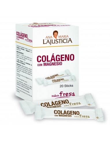 Colágeno con Magnesio fresa 20 sticks...