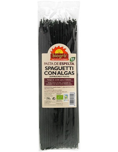 Espaguetis de espelta y algas 250g...