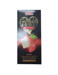 Chocolate blanco con fresas...