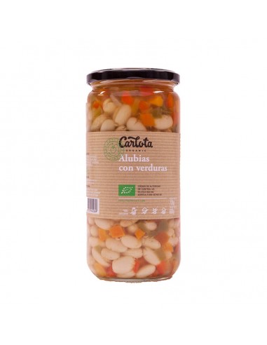 Alubias cocidas con verduras Bio 720g...