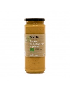 Crema de lenteja roja y...