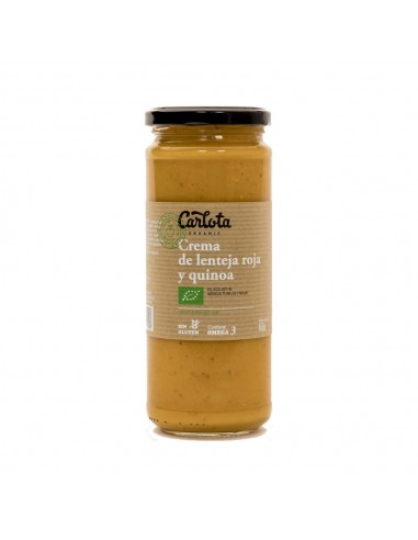Crema de lenteja roja y quinoa Bio...