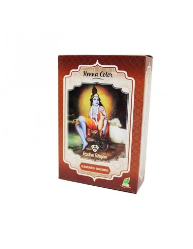 Henna castaño oscuro polvo 100g Radhe...