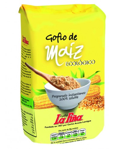 Gofio de maíz Bio 500g La Piña