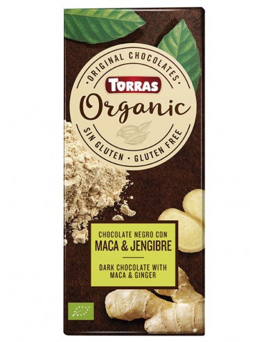 Chocolate negro con maca y jengibre...