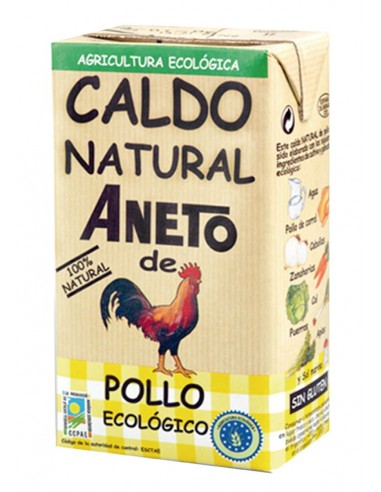 Caldo natural de pollo Bio 1l Aneto