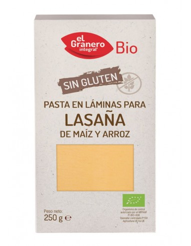 Laminas lasaña sin gluten Bio 250g El...