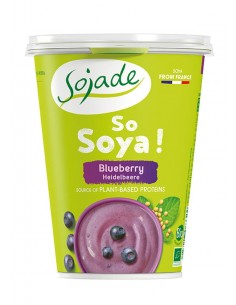 Yogur de soja con arándanos...