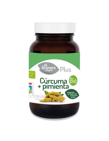 Cúrcuma + pimienta 440mg 120caps El...