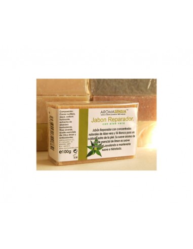Jabón reparador aloe vera y té blanco...