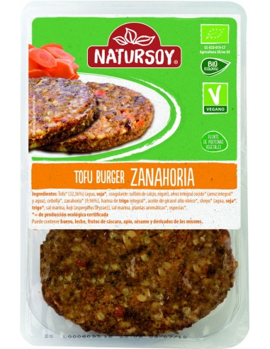 Hamburguesa de tofu y zanahoria 2ud...