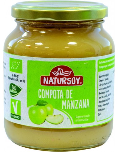 Compota de manzana Bio 370g Natursoy