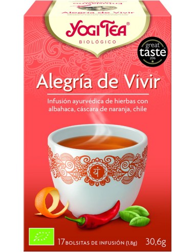 Yogi Tea Alegria de Vivir 17 bolsitas