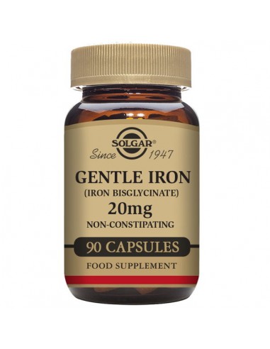 Hierro Gentle Iron 20mg 90caps Solgar