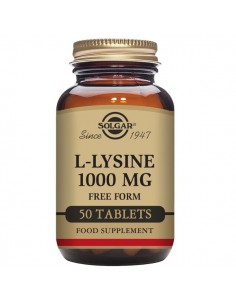 L-lisina 1000mg 50comp Solgar