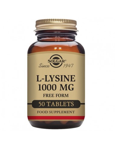 L-lisina 1000mg 50comp Solgar