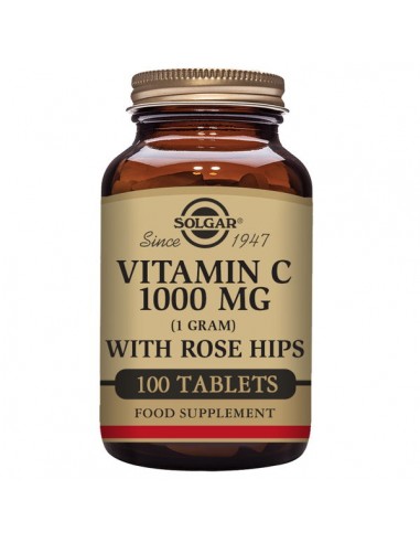 Vitamina C 1000mg Rose Hips 100comp...