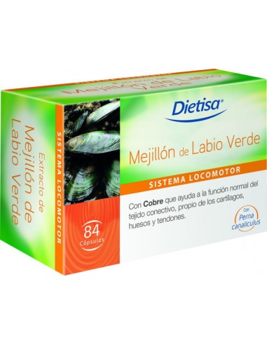 Mejillón labio verde 84 caps Dietisa